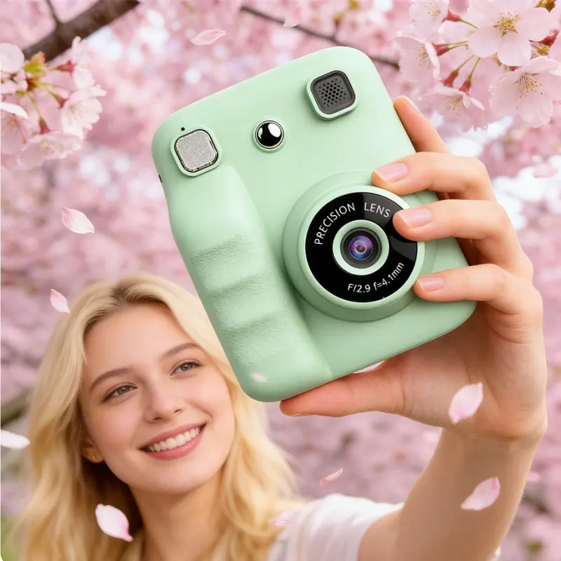 كاميرا طباعة فورية للأطفال هدايا عيد الميلاد وأعياد الميلاد للفتيات والأولاد كاميرات طباعة رقمية فورية للأطفال الصغار ألعاب محمولة