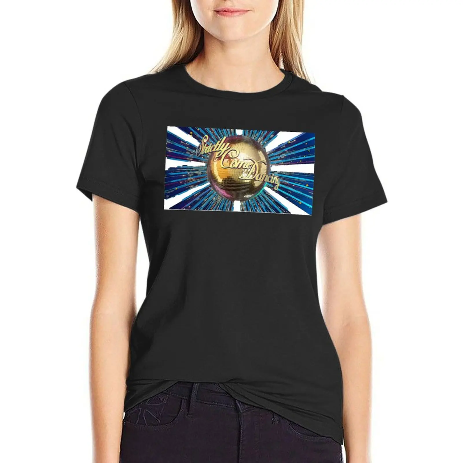 Strictly Glitterball T-Shirt blacks vintage clothes plain t shirts for Women