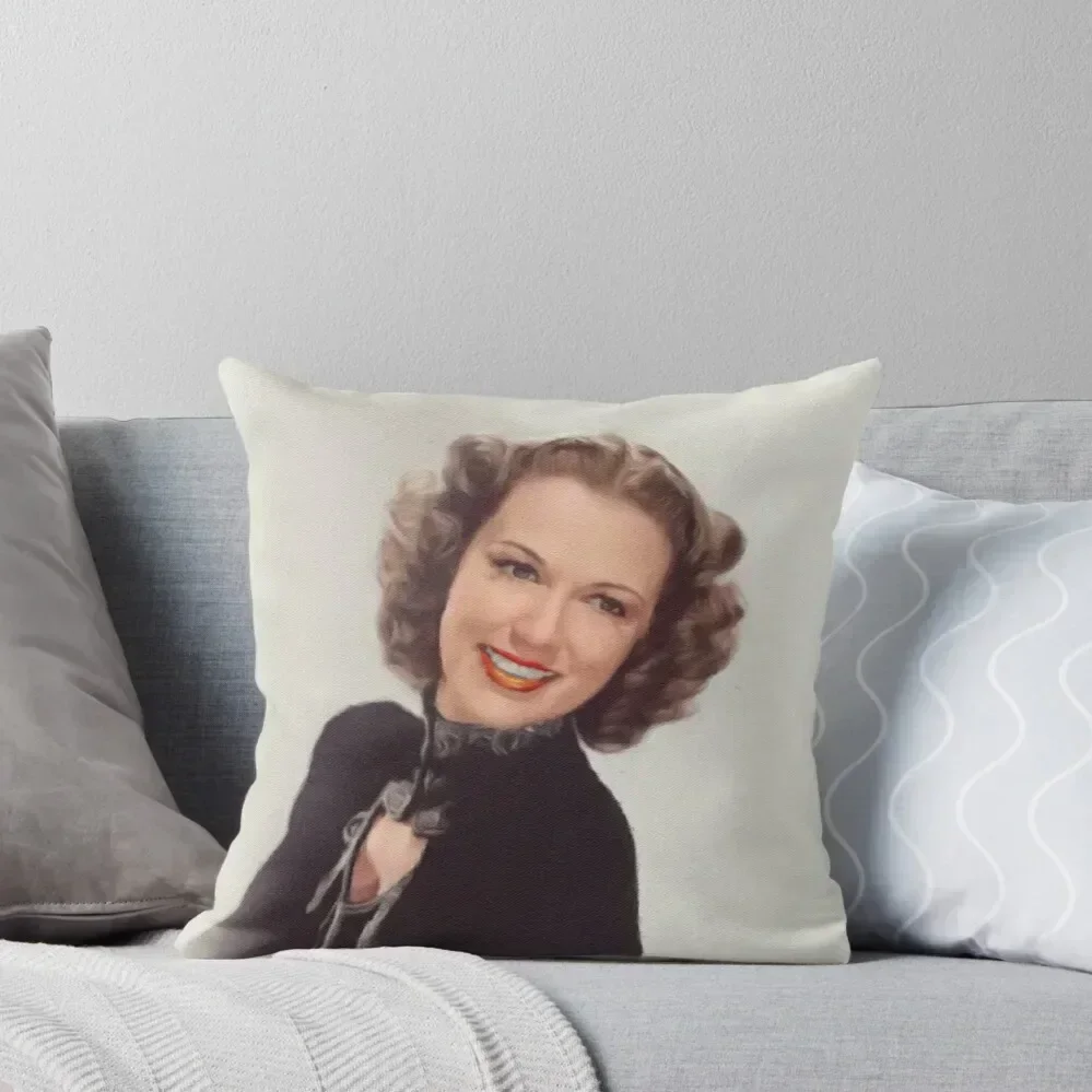 Eleanor Powell, Movie Star Throw Pillow Cushions For Decorative Sofa Pillowcases Bed Cushions pillow