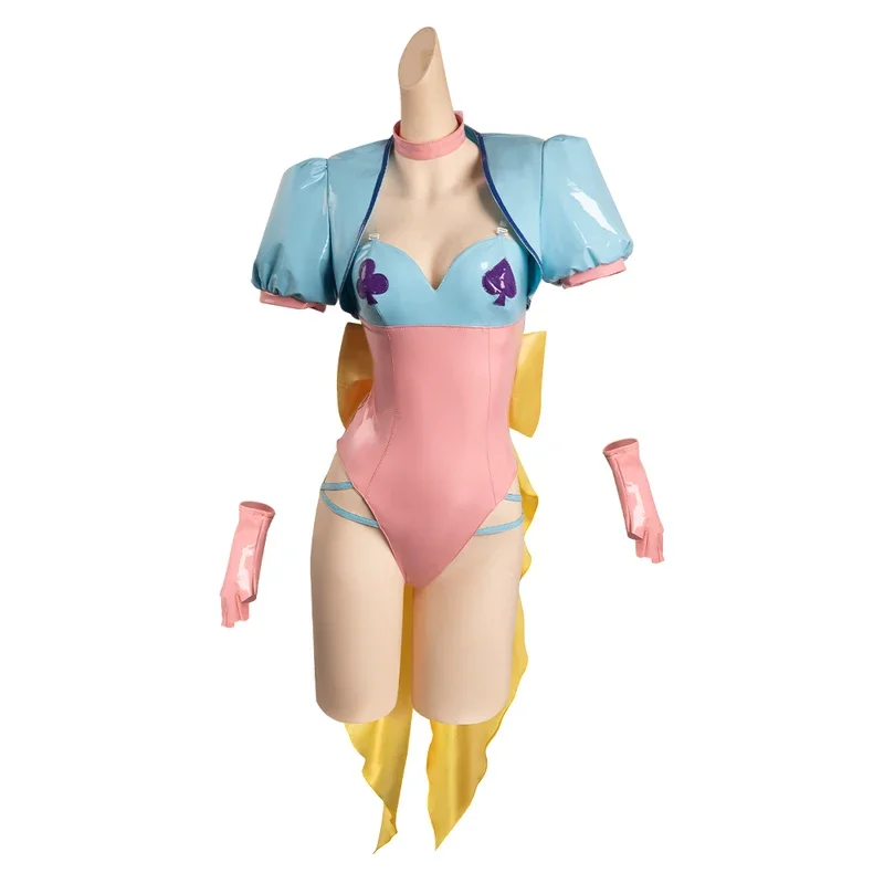 Hunter cos hisoka bunny girl cosplay costume coat jumpsuit crop top shorts outfit girl Women adult Halloween Carnival party suit