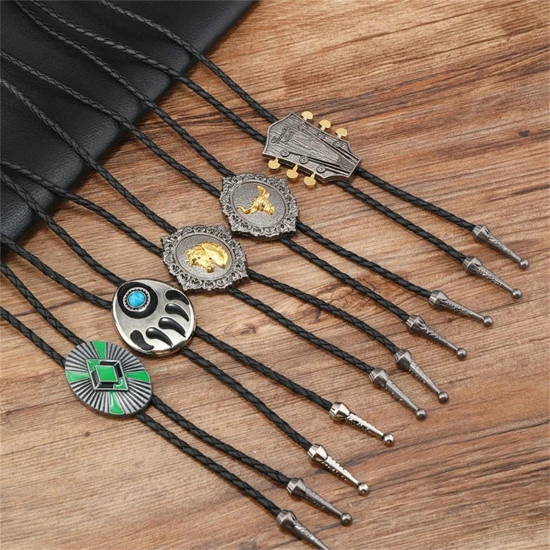 Delicate Bolo Tie for Adult Unisex Western Necklace Carnivals Party Man Teens Shirt Sweater Costume Gentleman Necktie