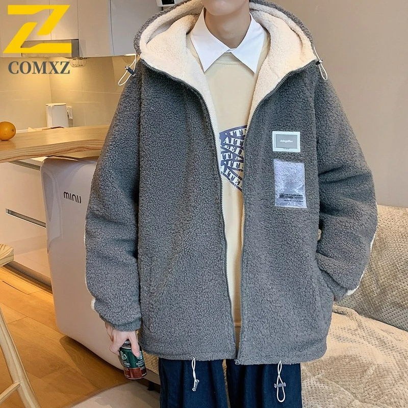 

Winter Jacket Men 2025 New Fashion Thickened Shearling Warm Versatile Coat Outdoor Leisure Street Style Windproof Padding Coat