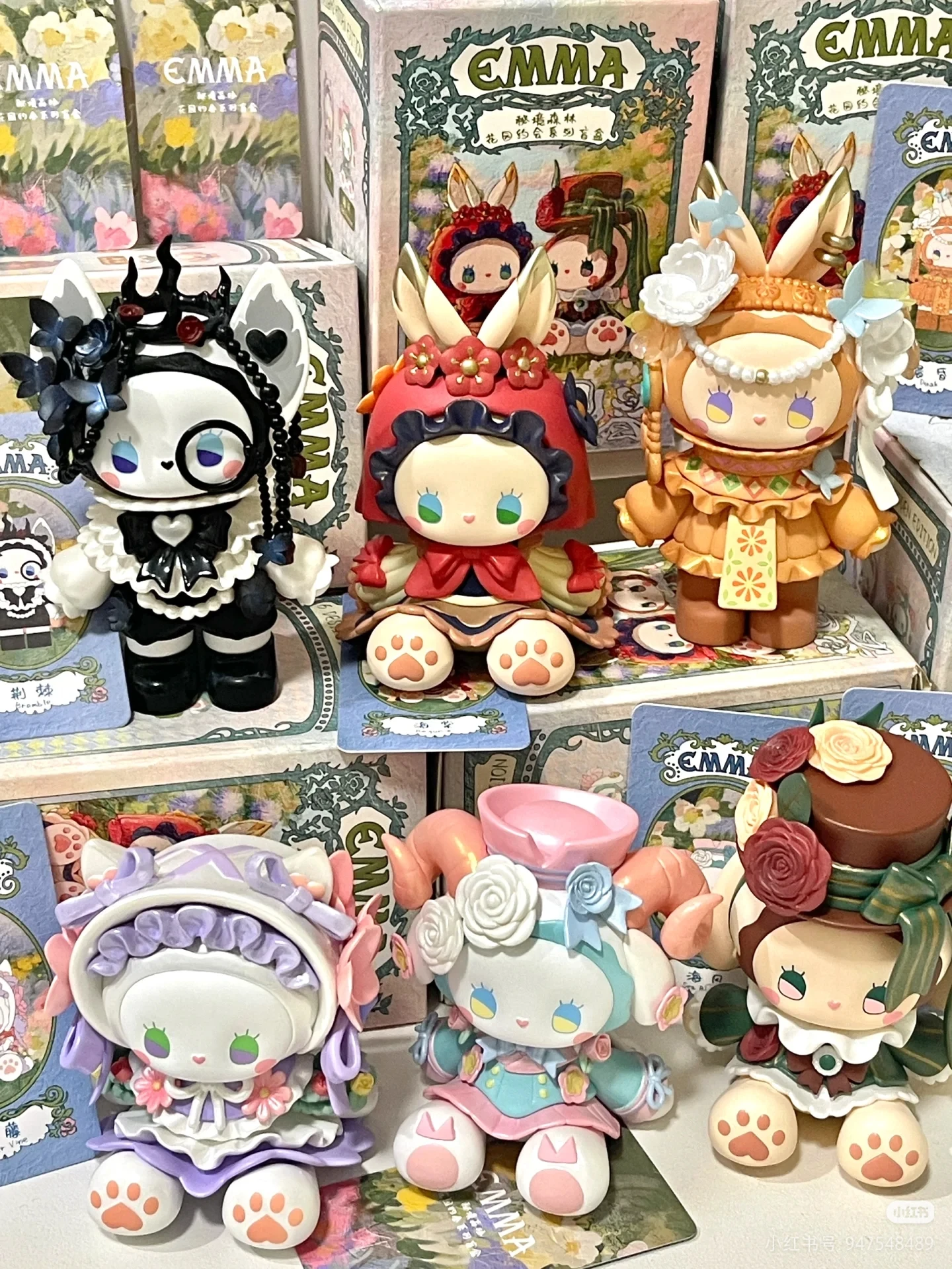 EMMA سر الغابات حديقة عمل الشكل صندوق أعمى لطيف زخرفة مكتب زخرفة سر مفاجأة هدية لمقتنيات سلسلة المواعدة #6