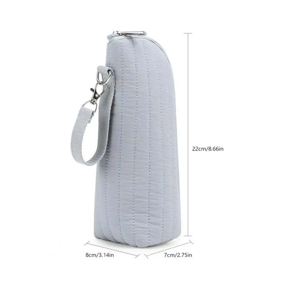 Temperature Control Bottle Bag Insulated Baby Bottle Bag with Bear Graphic Portable Breast Milk Carrier Temperature for Daycare
