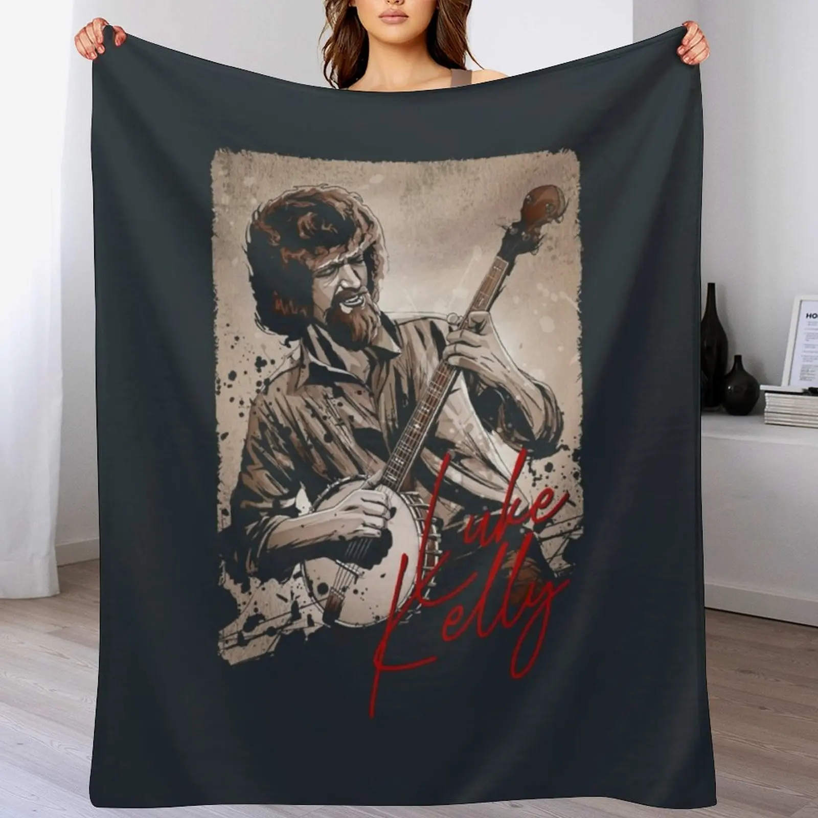 

LUKE KELLY Throw Blanket Hairy Quilt Luxury Brand Bed Blankets