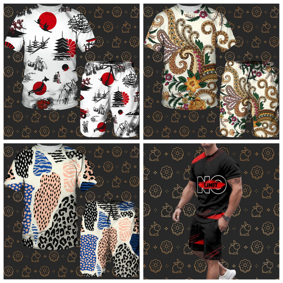 

Лето 2025 г., мужской спортивный костюм с 3D принтом, женская футболка большого размера, шорты, комплекты одежды, детский спортивный костюм, мужской комплект футболок, мужской спортивный костюм