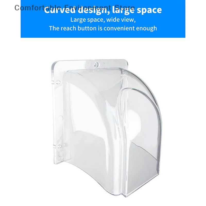 1 Pc Door Bell Ring Chime Button Transparent Protective Cover For Home Doorbell Waterproof Cover For Wireless Doorbell