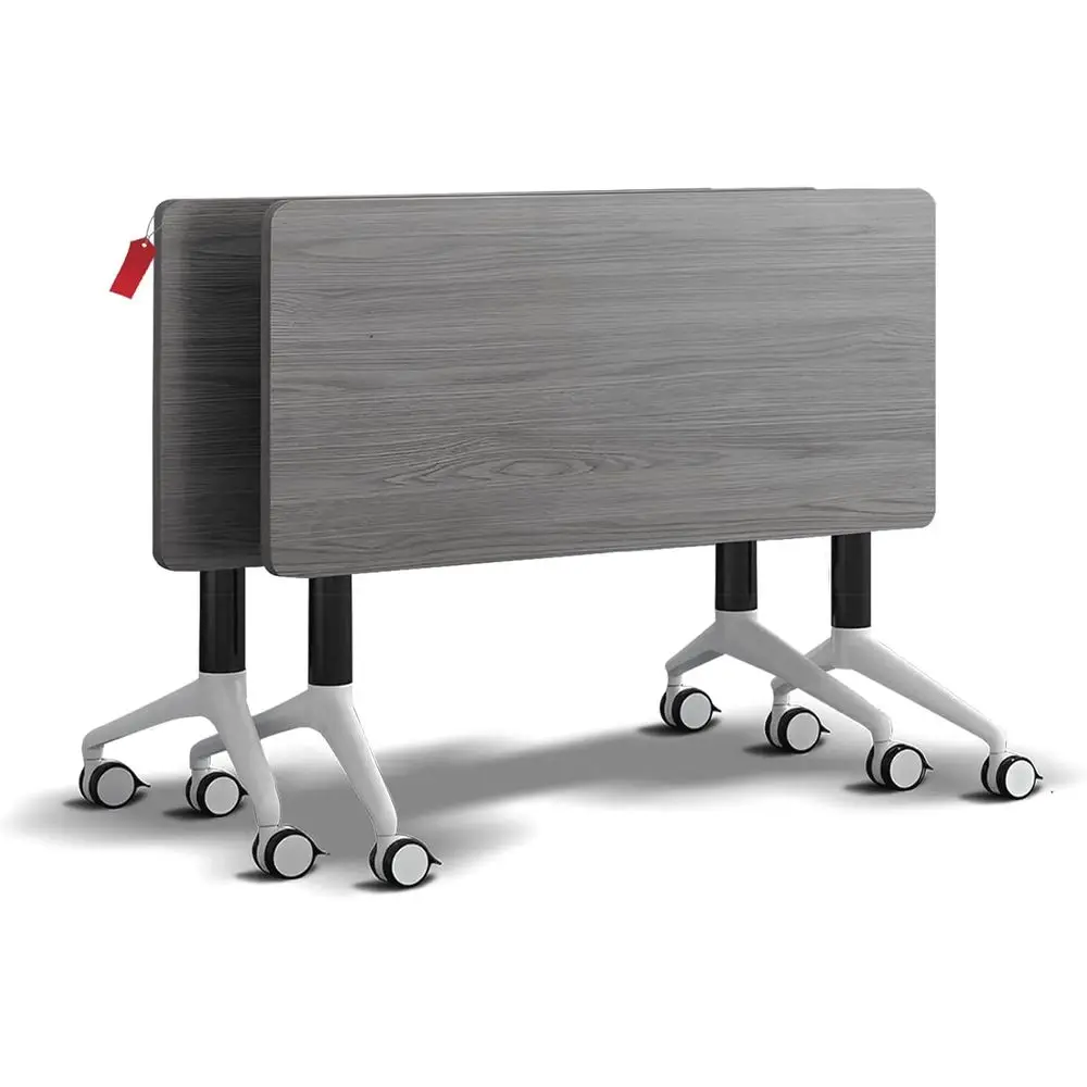 

Mobile Conference Table with Silent Wheels, Suitable for 2-10 People, 55.1in Length