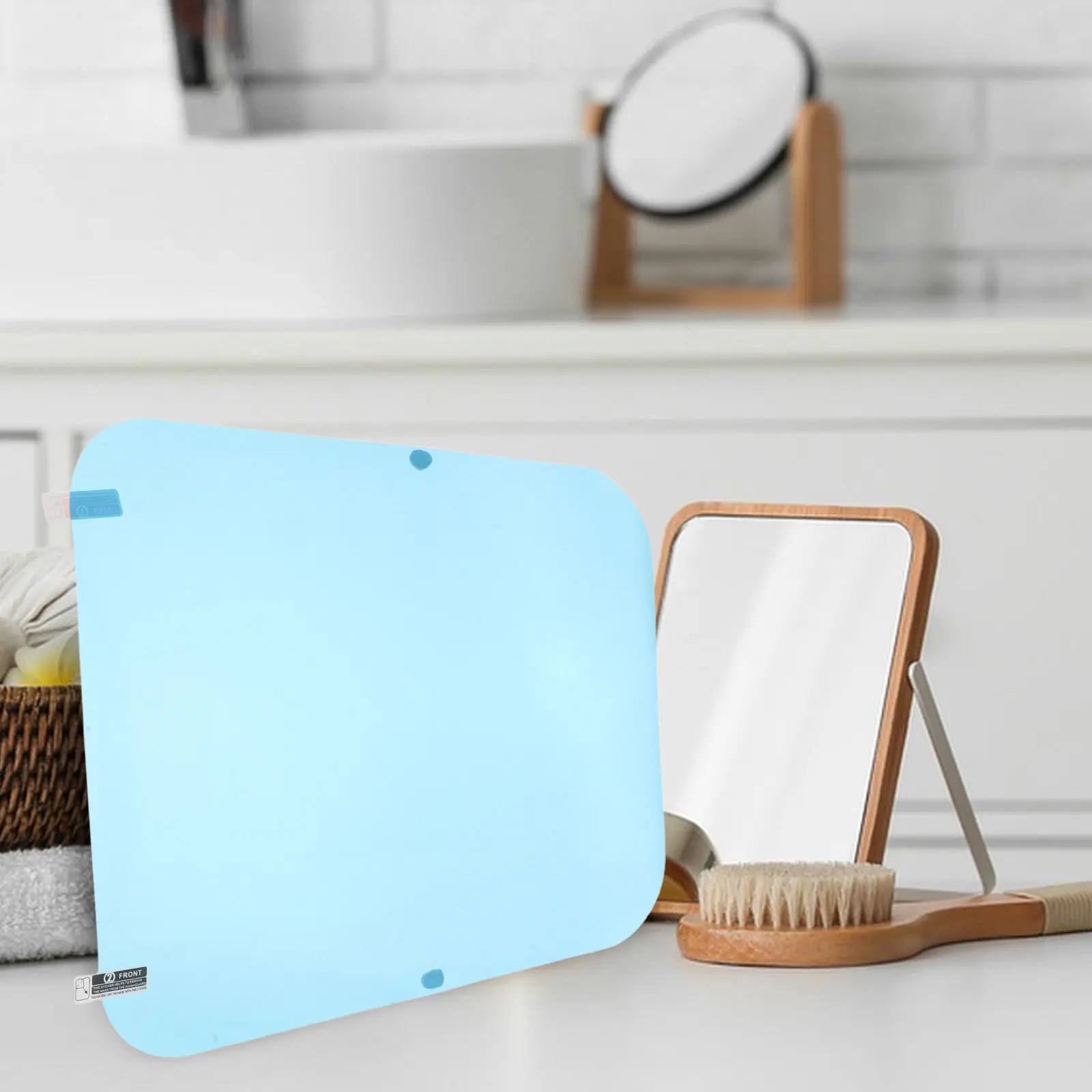 Mirror Fog Film 12.6x9.5 Fogless Protector Bathroom Anti-Fog Waterproof Defogging Sticker Glass Vanity Shower Mirror Film