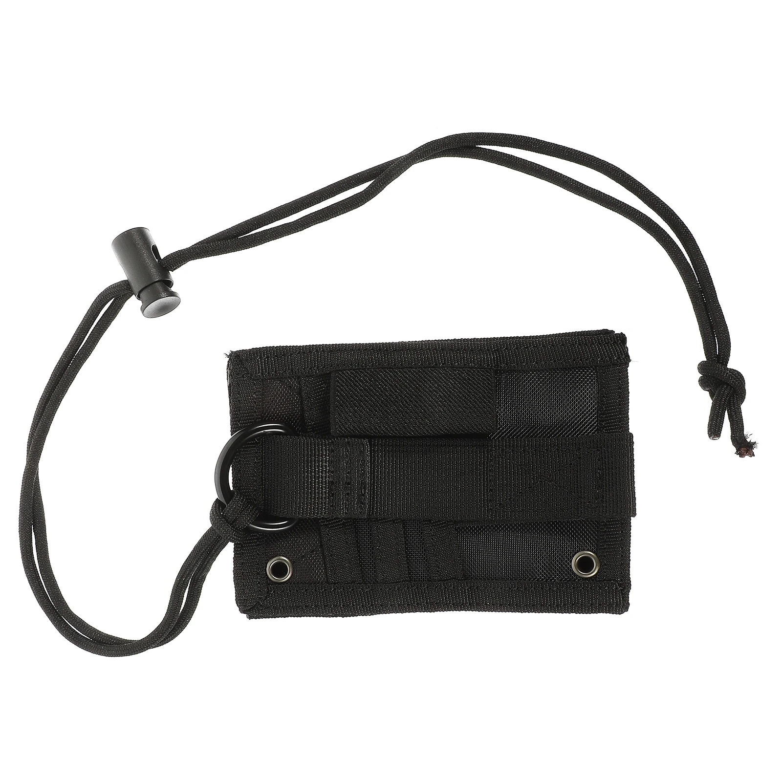 

Badge Holder ID Cards Cover Slot Lanyards Oxford Cloth Name Tag Students Portable Work Cards Holder Black ID
