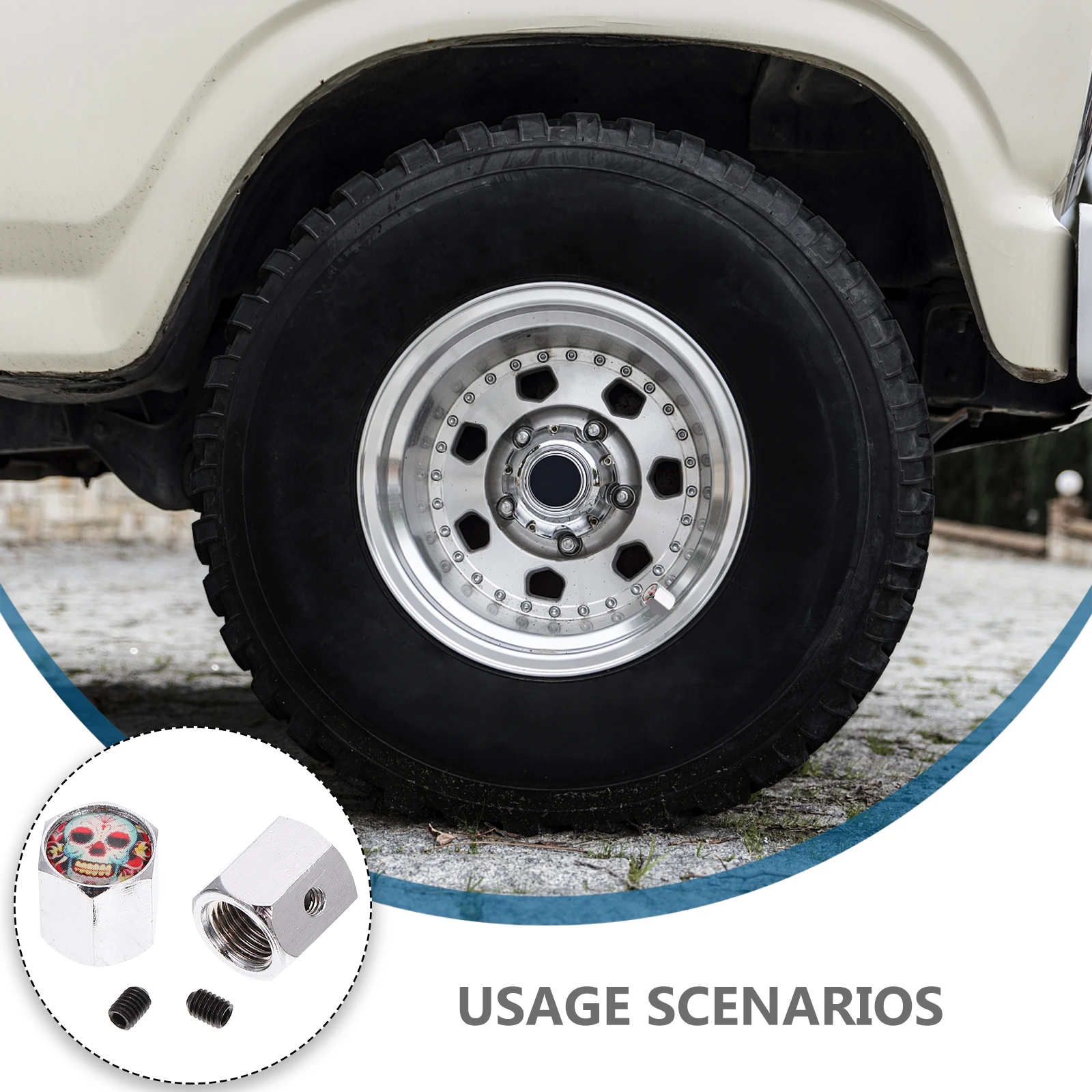 

Anti-theft Valve Caps Resistant Rust Proof Car Bike Tire Stem Accessories Protect Valves Dust Sand Tire Repair Tools