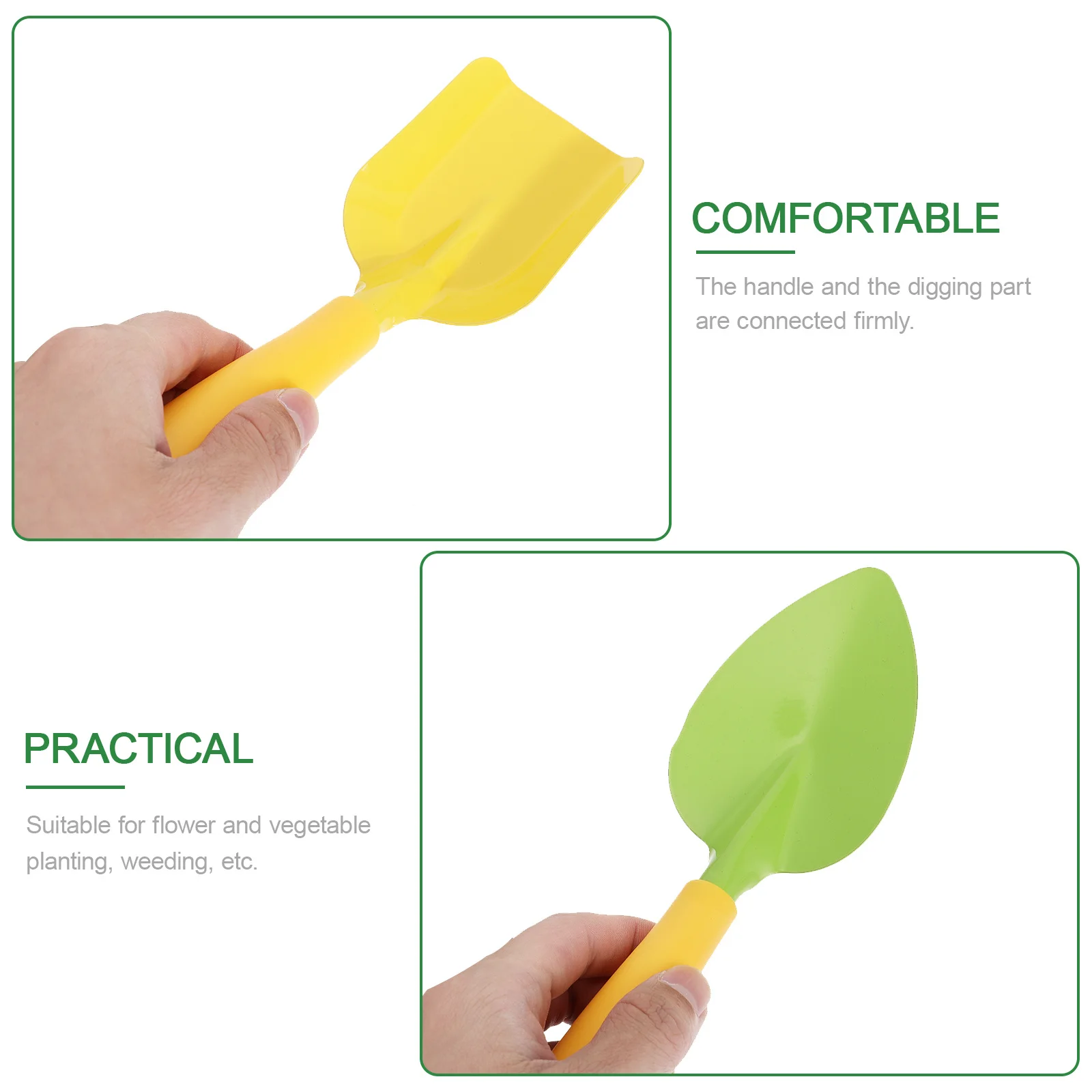 مجموعة واحدة من أدوات البستنة للأطفال، معاول صغيرة ملونة، مجموعة أدوات زراعة عملية خفيفة الوزن للأنشطة الخارجية للأطفال