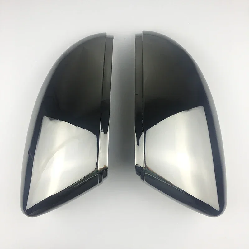 

New！ 1 Pair Rearview Mirror Cover Cap for VW Passat B7 CC ARETON Jetta Scirocco Beetle Tungsten steel black material 2010 2015 2