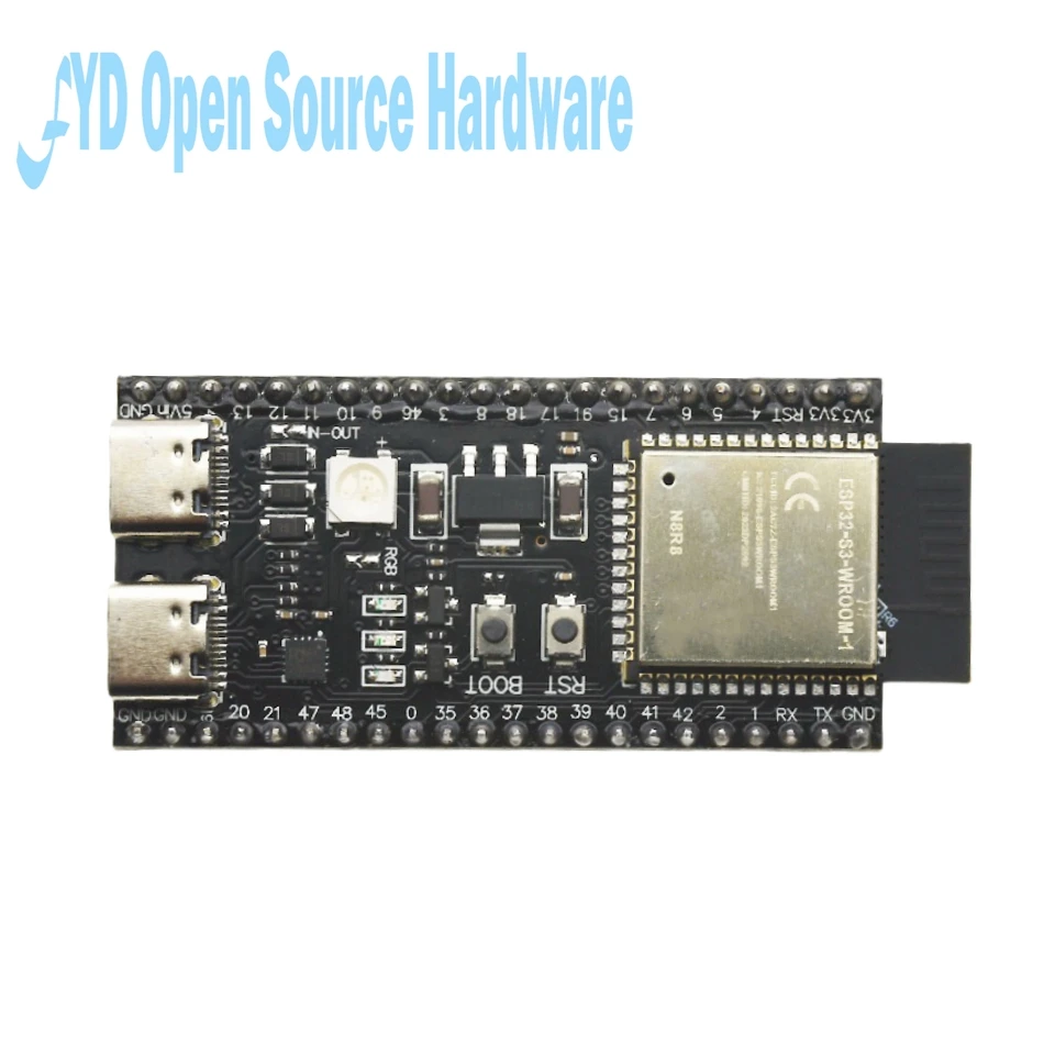 ESP32-S3 Development Board 2.4G Wifi Module for Arduino ESP IDF ESP32-S3-WROOM-1 N8R2 N16R8 44Pin Type-C 8M PSRAM ESP32 S3