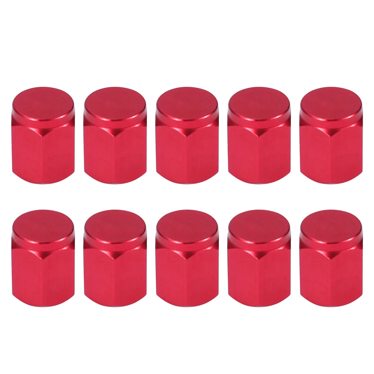 10Pcs Bike Tire Caps Aluminum Alloy Hexagon Anti Rust Sealing Roadbike Decoration Random Color Bicycle Aluminum