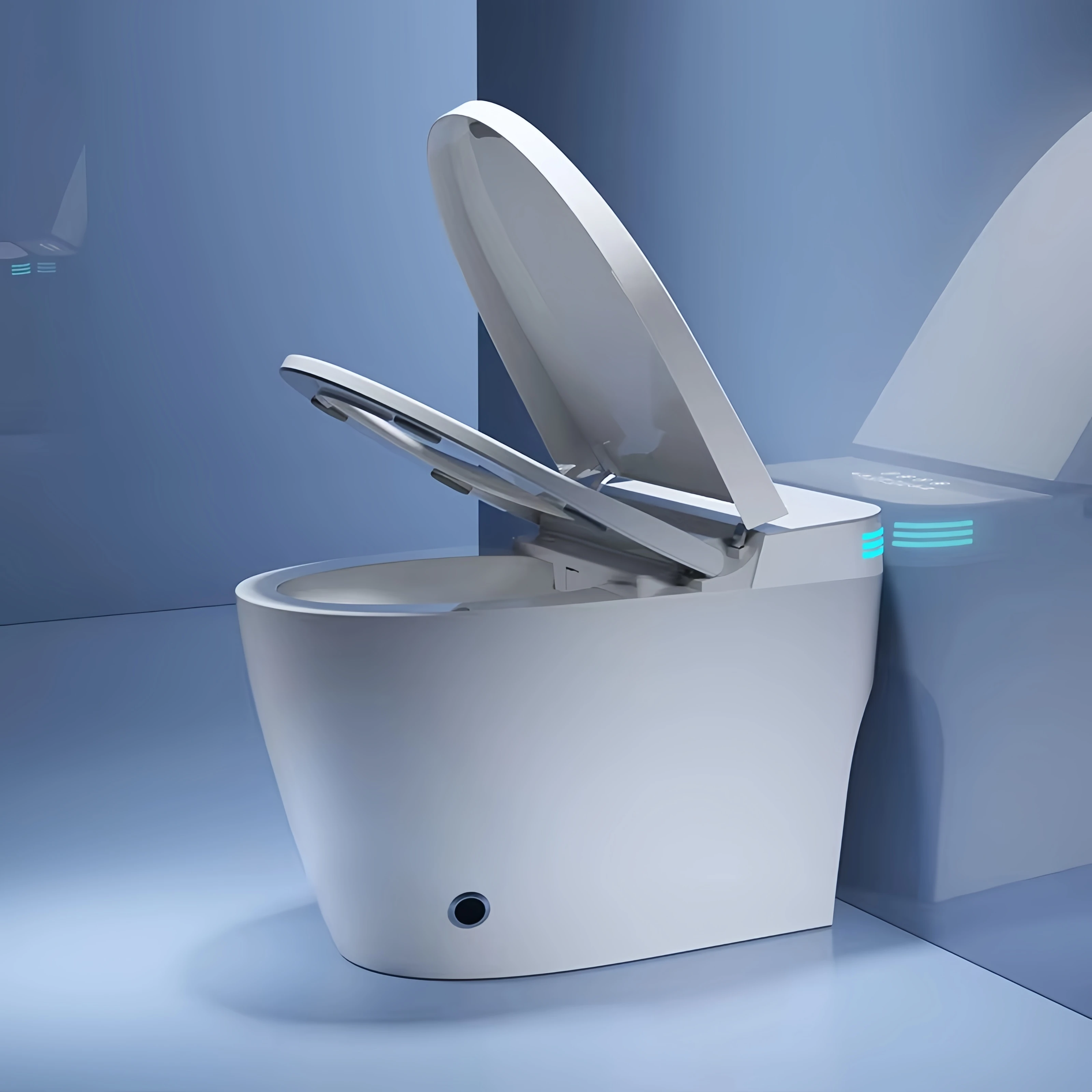 Luxury High-quality 110V 220V Electric Intelligent Automatic Flush Extended Integrated Toilet Remote Control Smart Home