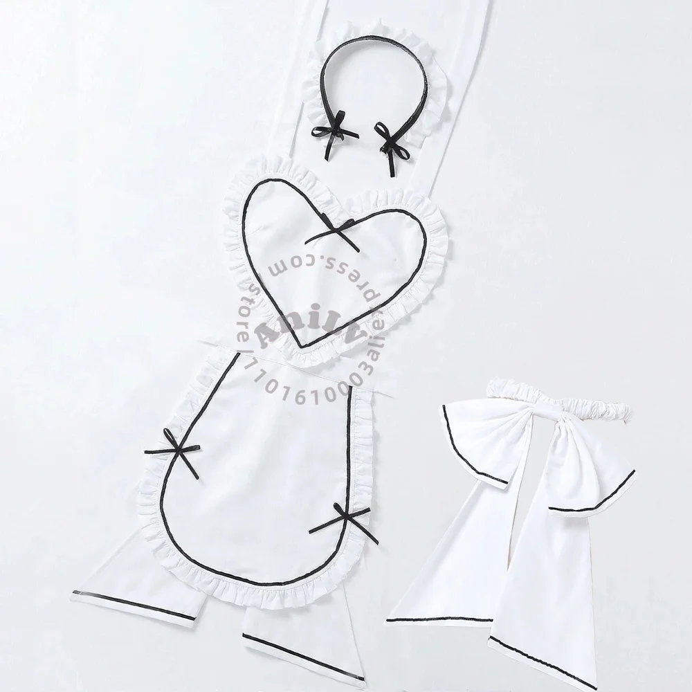 

AniLV Anime Kawaii Girl Cute Love Apron Maid Uniform Sexy Lingerie Temptation Pajamas Erotic Outfit Cosplay Costumes