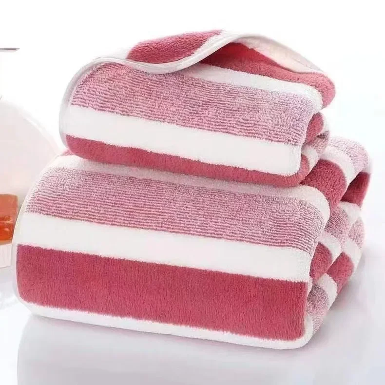 Soft and Absorbent Bath Towel Set - Cozy Towels for Daily Use Thickened Soft Face Towel for Sensitive Skin Gentle Touch