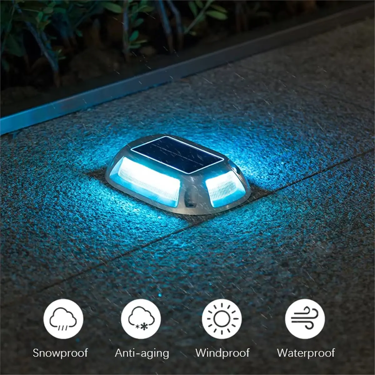 828 Mega Sale Solar Deck Light with Smart Light Sensor, Aluminium LED RGB Path Lights for Garden, Yard,Stairs