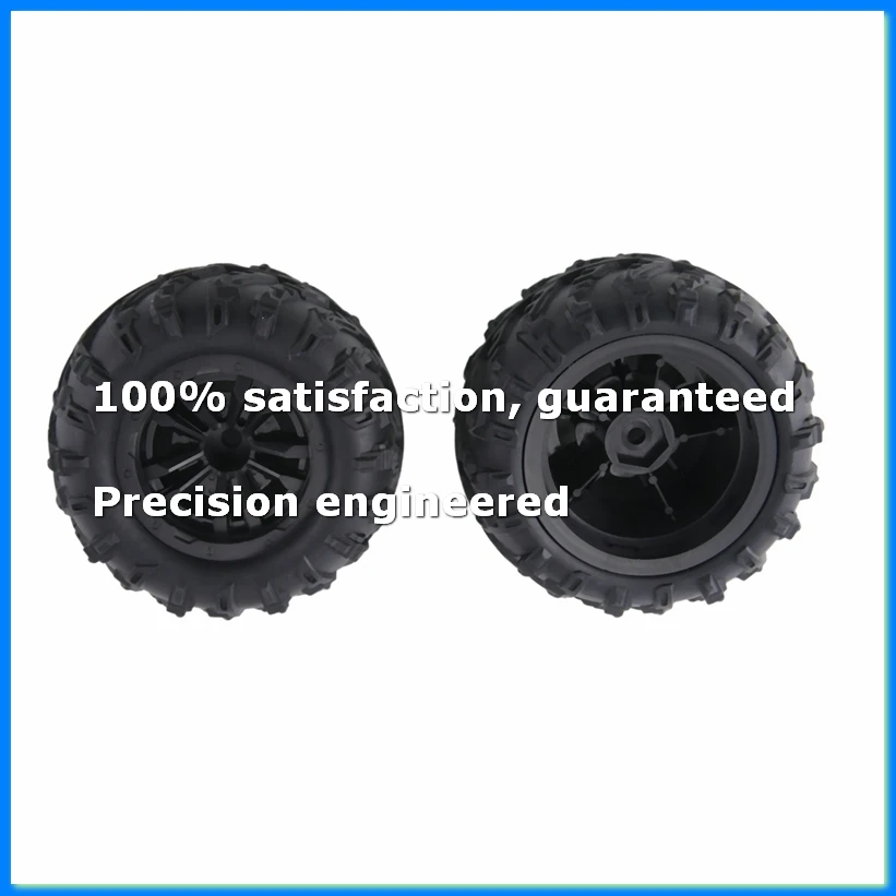 4PCS 6034 12mmHex Skidproof Rubber Tire for SCY 16101 PRO 16102 PRO Upgrade 1/16 RC Wheel Parts Black-SPMI
