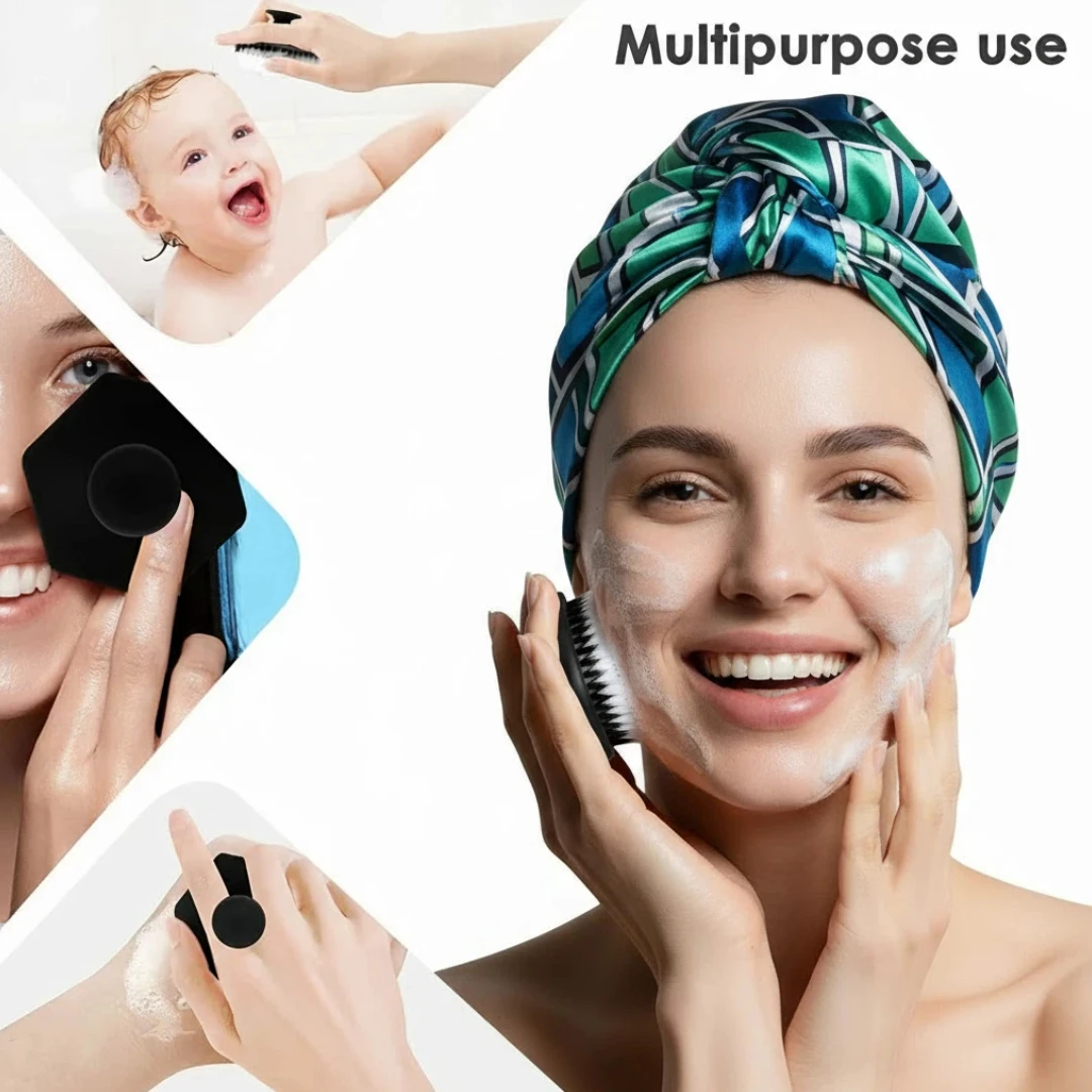 منظف الوجه من السيليكون، وسادة مقشرة لطيفة ومدلك لتنظيف الوجه، فرشاة غسيل الوجه من السيليكون تزيل الجلد الميت والجاف #6