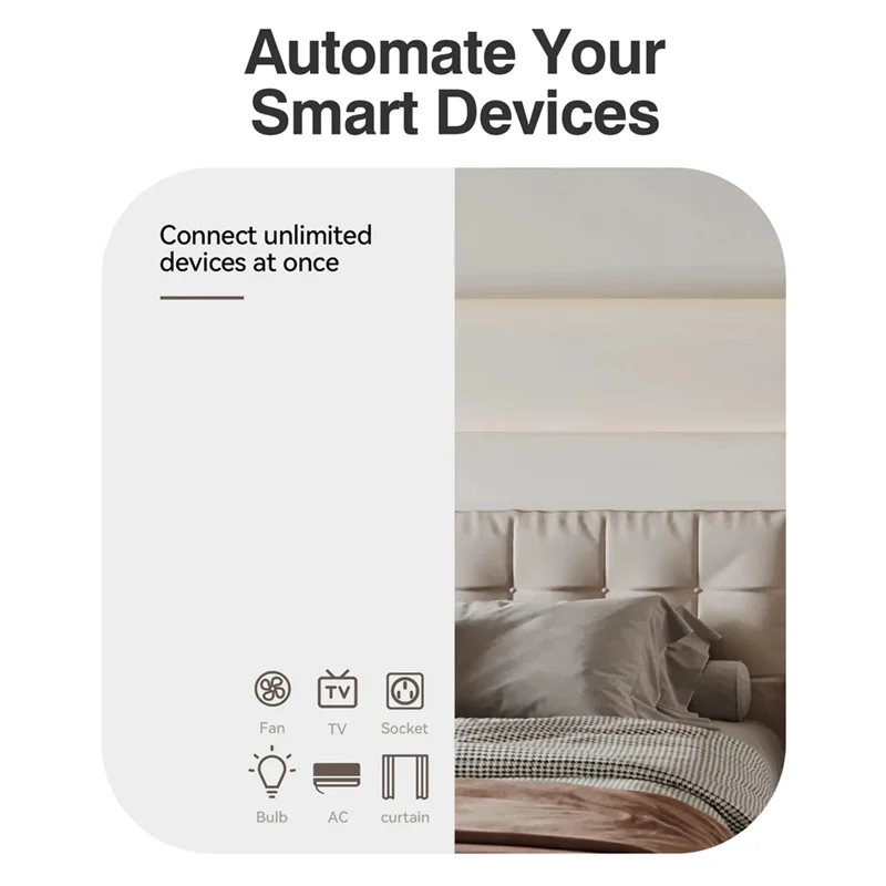 

M13ktuya 2 Gang Scene Button Switch Push Remoter Panel Smart Home Linkage Automation Sence Controller