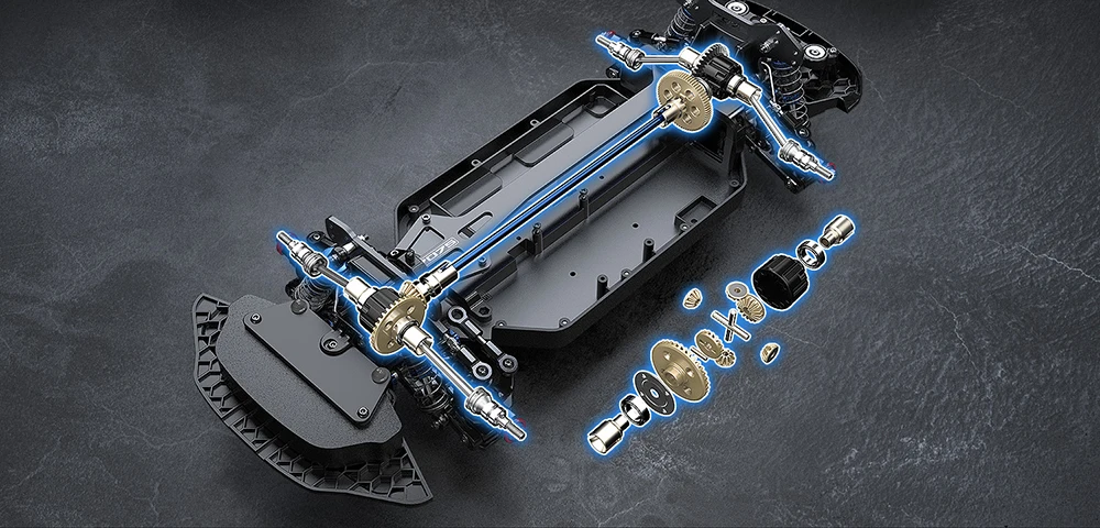 Hyperr Go MJX 10303 10304 1/10 Bürstenloser Motor Hochgeschwindigkeits-Drift-Fernbedienungsauto 4WD Drift Climbing Toy Ferngesteuertes Fahrzeug – Detail 16