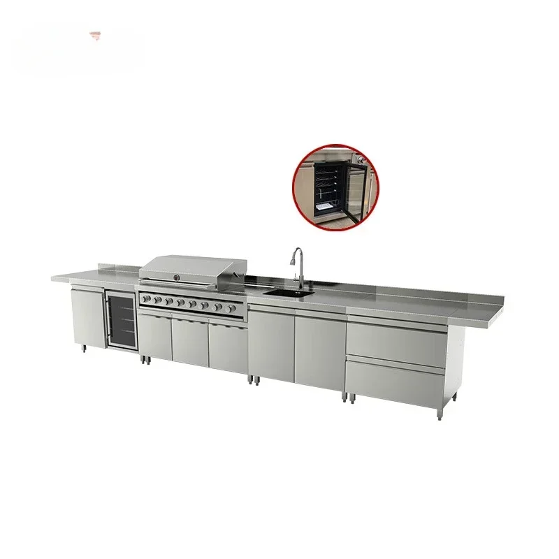 Customization Wholesale Kitchen Cabinets Gas Chicken Roasting Oven BBQ Grill Garden Supplies