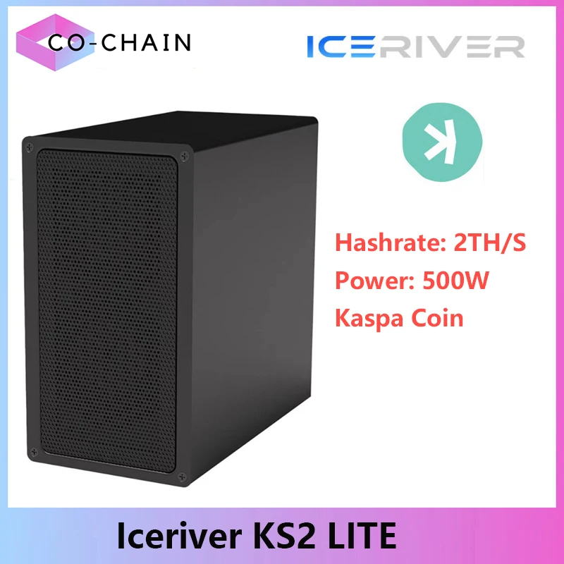 New IceRiver KS2 Lite 2T 500W Kaspa Miner KAS Coin Mining Asic KAS Crypto Miner Iceriver ks2 lite kAS Mining Than KA BOX pro