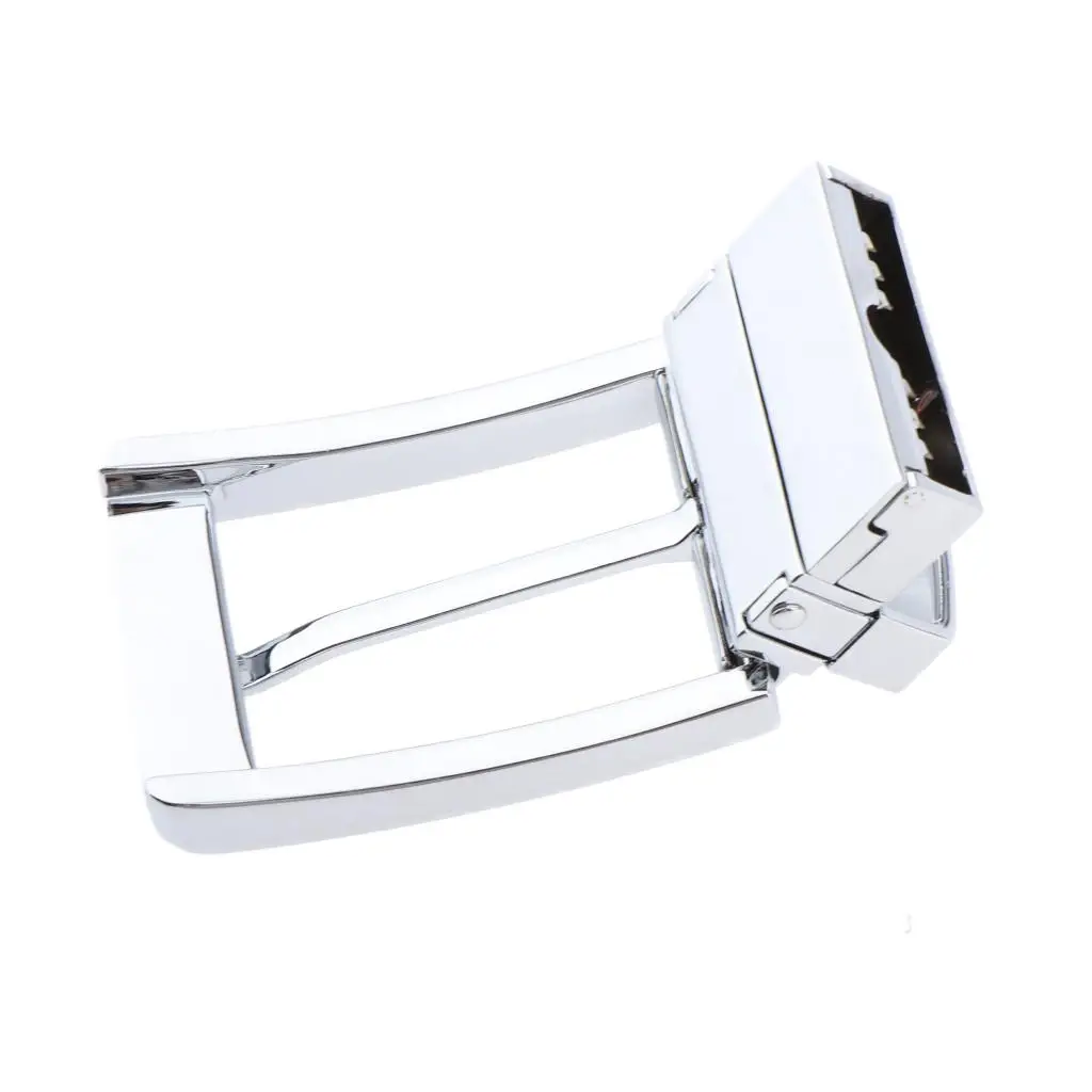 Metal Center Bar Pin Buckles para homens, fivela de cinto retangular, acessórios do cinto