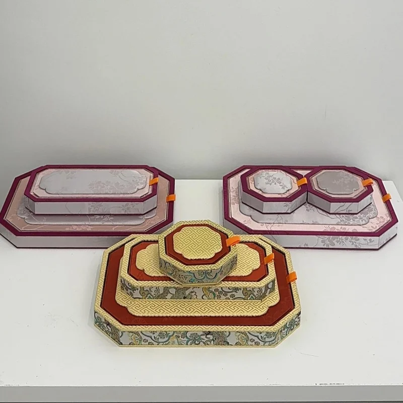 

Islamic Ramadan Gift Box – Velvet Jewelry Viewing Tray, Arabic Vintage Silk Display Holder for Bracelet & Necklace, Eid Mubarak