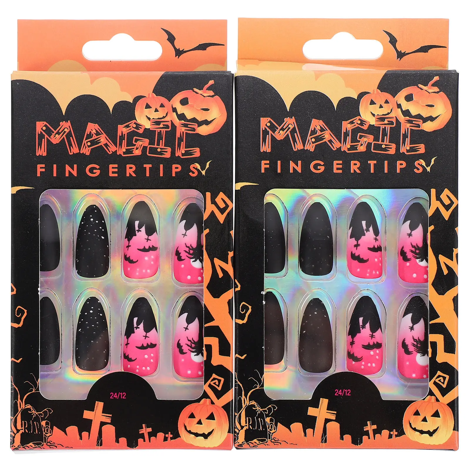 

48Pcs False Nails for Women Full Cover Artificial Nail Tips Easy to File Shape Customize Fit Any Finger Size Professional Grade