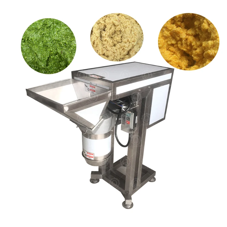 Automatic Industrial 500-800Kg Per Hour Vegetable Mash Cutting Garlic Ginger Mincer Crusher Dry Ginger Grinding Machine