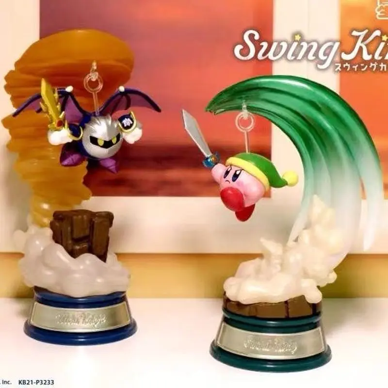 Re-Ment Original Kirby ตัวเลข Swing Kirby Star Kirby Waddle Dee Meta อัศวินดาบ Kirby PVC Action Figure ของขวัญของเล่น