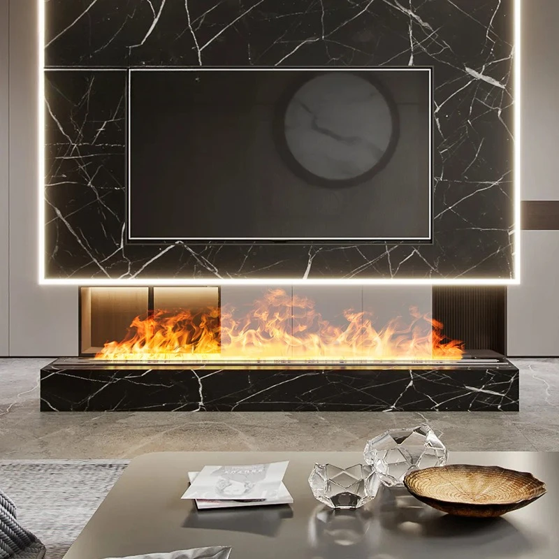 Atomization fireplace heating simulation fire light luxury intelligent electronic flame steam humidifier fireplace