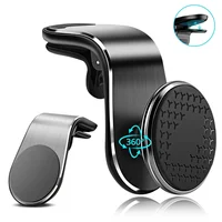 Support de téléphone de voiture Support magnétique aimant de ventilation Support de voiture Smartphone Support Mobile dans le Support de voiture pour iPhone 15 Samsung Xiaomi 1