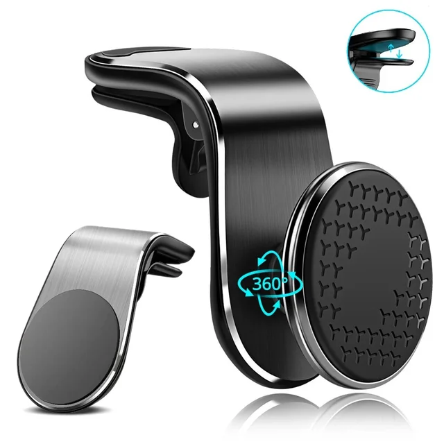 Support de téléphone de voiture Support magnétique aimant de ventilation Support de voiture Smartphone Support Mobile dans le Support de voiture pour iPhone 15 Samsung Xiaomi 1