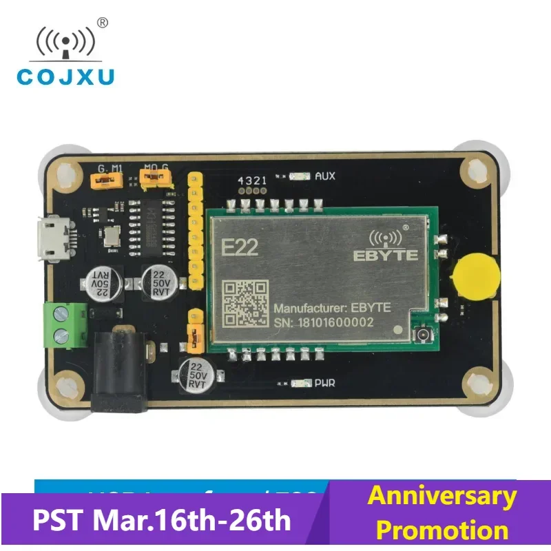 USB to TTL Test Board 30dBm 230MHz E22-230TBH-01 FEC IoT Wireless Transceiver Module