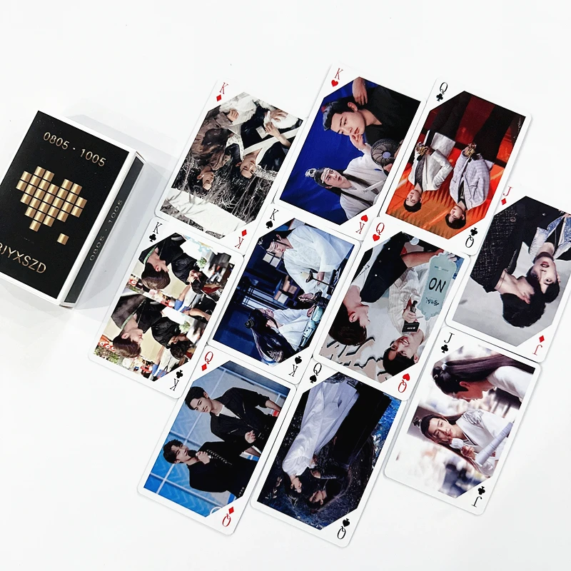 54PCS Chen Qing Ling BJYX Playing Cards Set - Wang Yibo & Xiao Zhan Limited Edition Collectible Cards for Fans