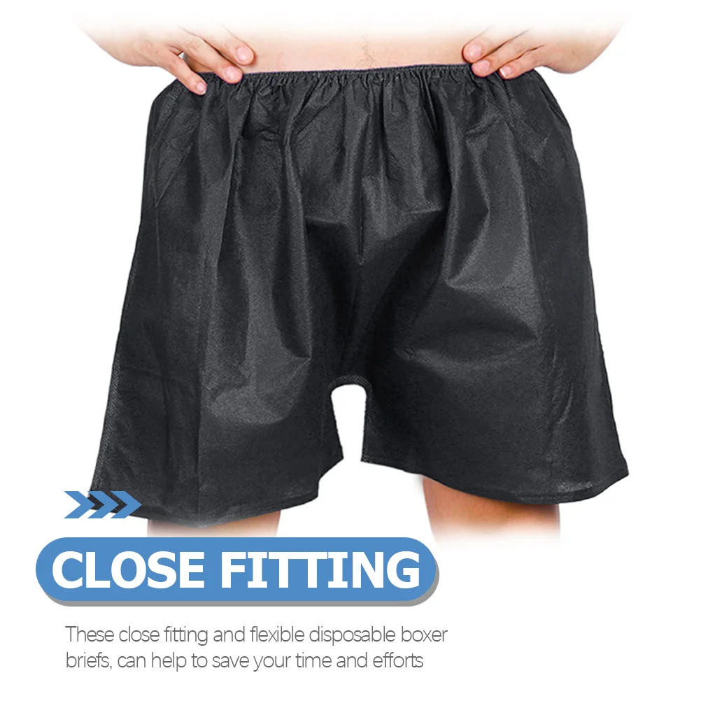 50 Pcs Disposable Panties Jersey Boxers Sweatshorts Men Compact Tight