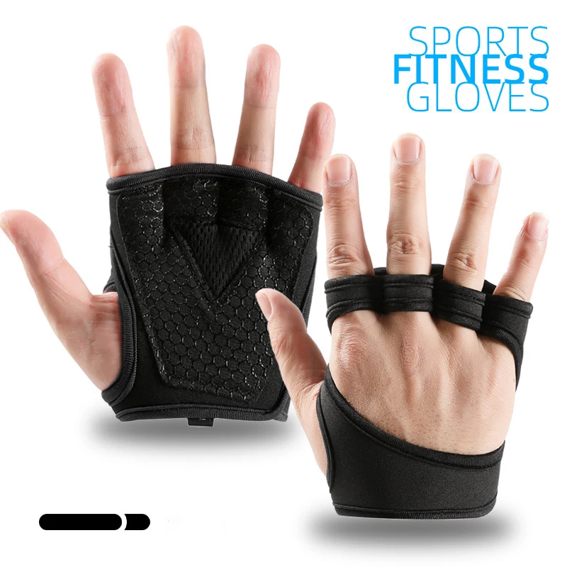 Griffkraft-Trainingshandschuhe für Männer und Frauen Gewichtheben Workout Halbfinger-Handschuhe zur Hornhautprävention Gym Crossfit Atmungsaktive Handschuhe