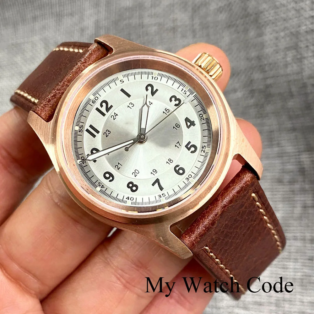 Tandorio Vintage Filed-Watch 36mm Bronze Diver Miyota 8215 Watch 20bar Waterproof Sport Clock Lady Men Sapphire Crystal