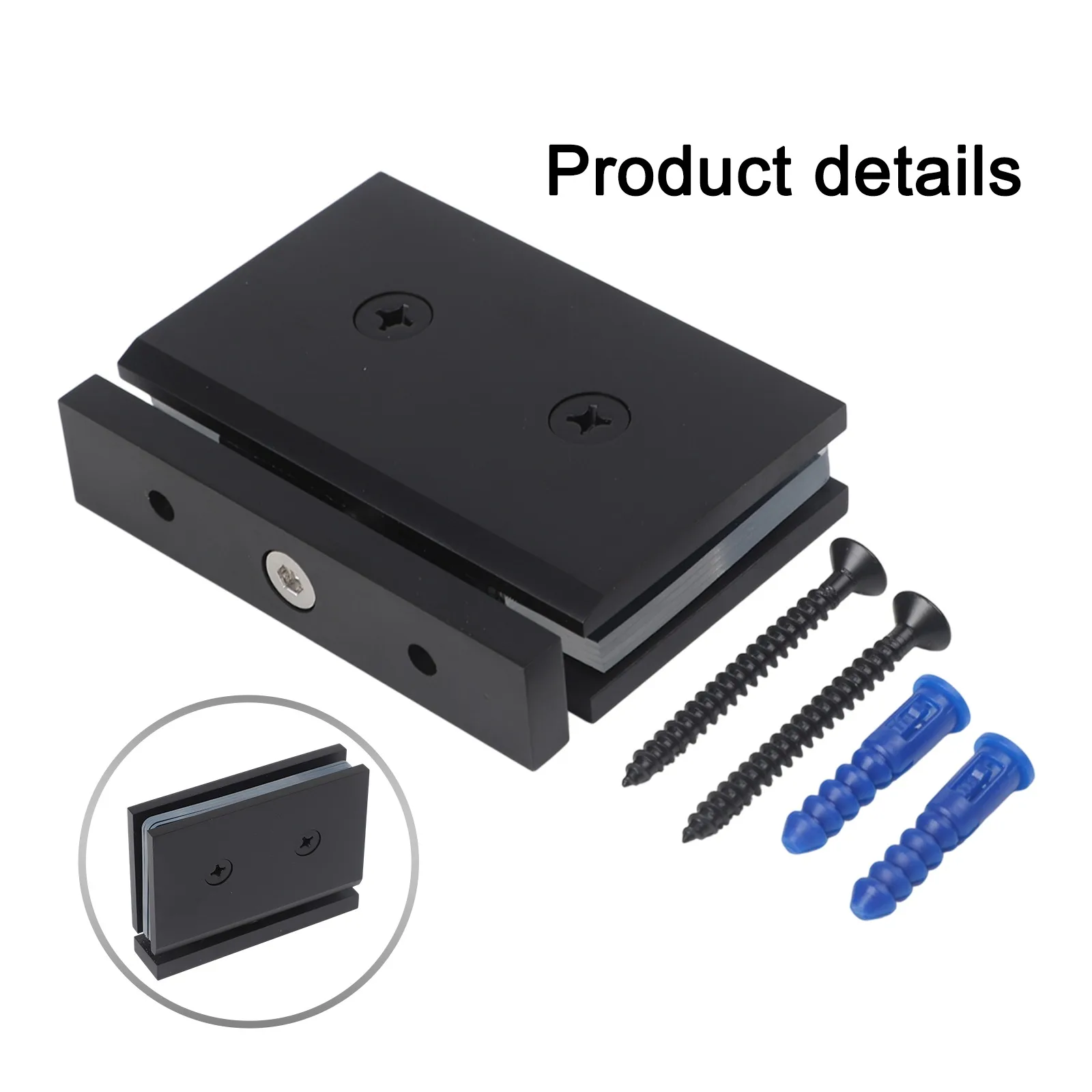 حامل زجاجي نحاسي قابل للتعديل 360 درجة يناسب 8 12 مم زجاج باب الدش مثالي لتصاميم الحمام المعاصرة