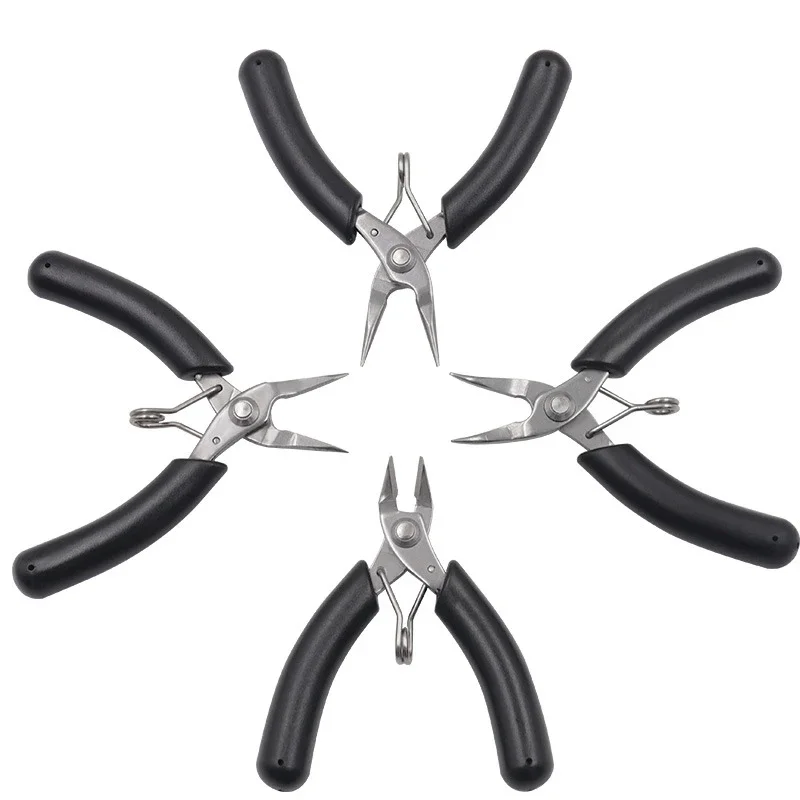 1 Diagonal Pliers Mini Wire Cutter Small Soft Cut Electronic Pliers Wire Insulated Rubber Grip Model Hand Tools DIY Model Tools