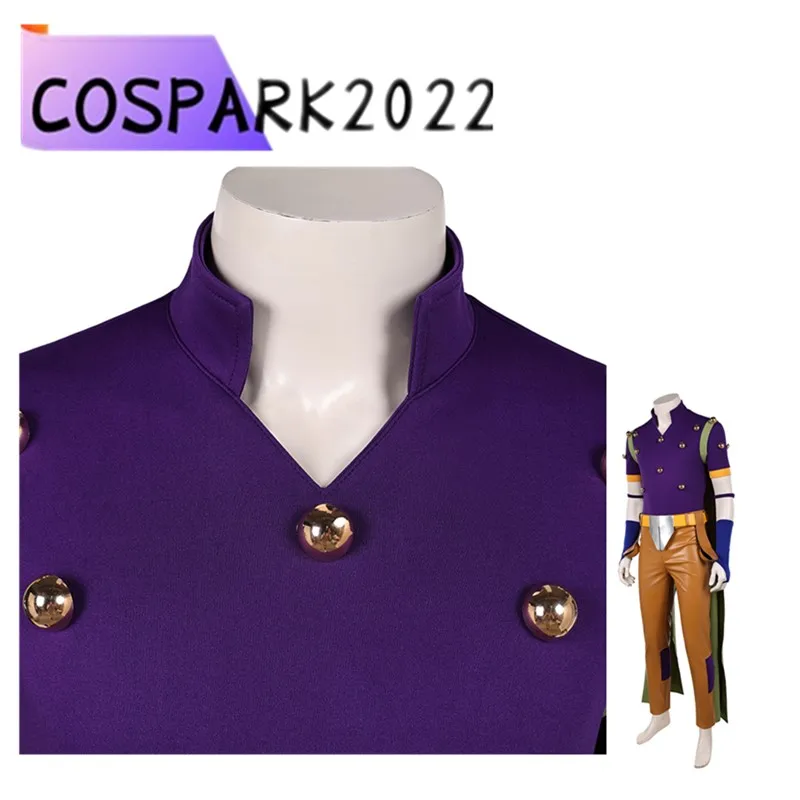 

Костюм для косплея Гирос Зеппели из аниме Bizarre Fantasia, взрослый приключенческий наряд: топ, брюки, плащ, пояс, для Хэллоуина, карнавала, вечеринки