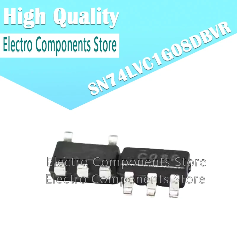 5PCS SN74LVC1G08DBVR (Marking C08) SOT23-5 SOT-23-5 SN74LVC1G08 74LVC1G08