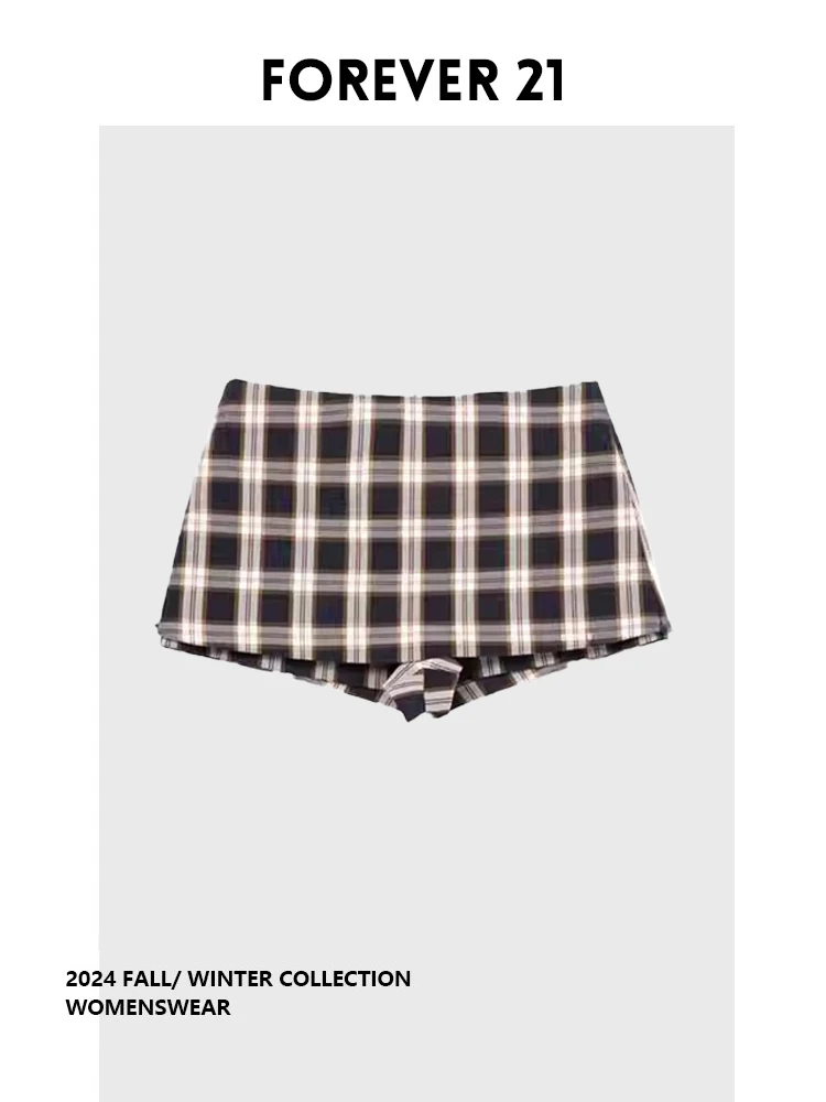 

Модные элегантные осенние брюки-юбка Forever 21 для женщин, универсальные, больших размеров, для фигуры типа «груша», большие размеры, женская одежда.