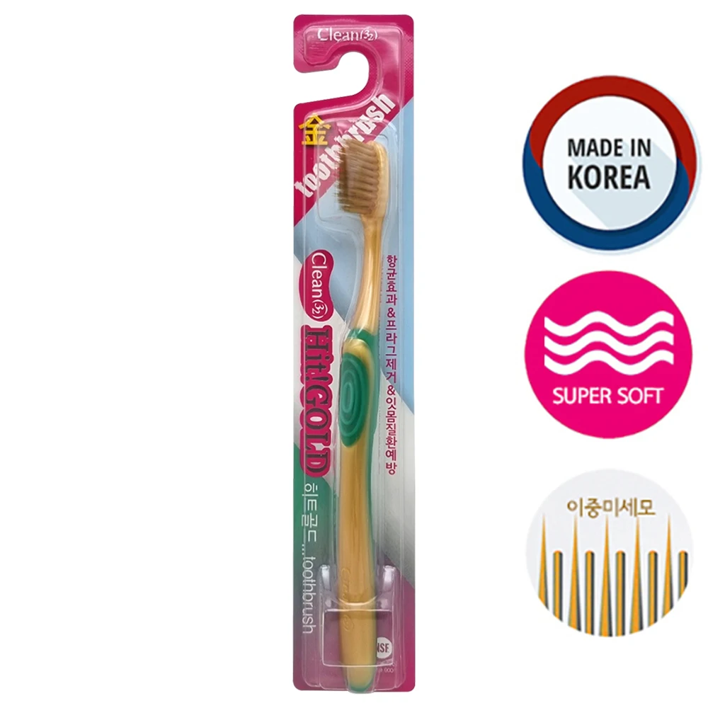 Domestic Toothbrush Hits Gold 1P Color Random Antibacterial Toothbrush