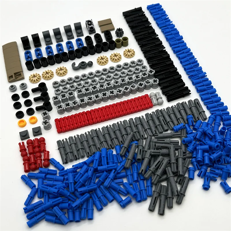 MOC-Bulk Gear Cross Axles Pin Set, blocos compatíveis de alta tecnologia, DIY carro granel brinquedos educativos, Bricks Acessório, Tecnologia 11214