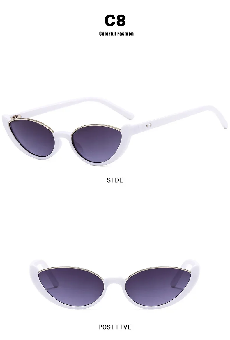 Damen-Sonnenbrille mit halbem Rahmen, Metallscharnier, personalisierte Avantgarde-Sonnenbrille und Accessoires – Detail 16